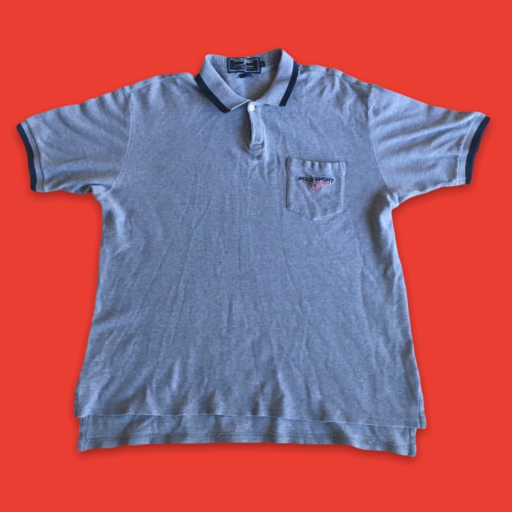 Vintage Polo Sport Ralph Lauren Waffle Knit Shirt